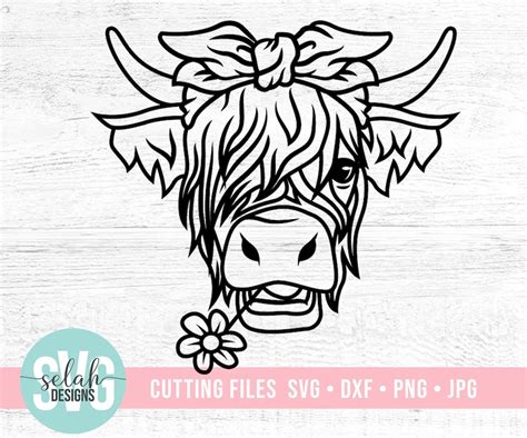 Free 195 Vector Highland Cow Svg SVG PNG EPS DXF File