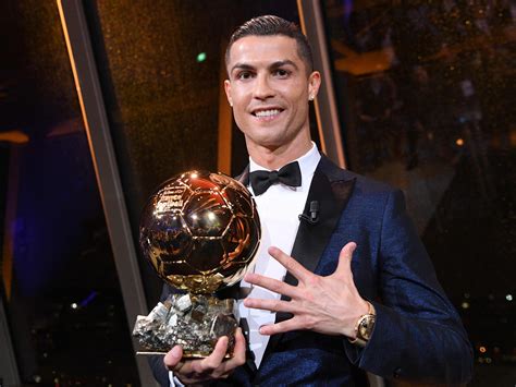 Cristiano Ronaldo crowns himself 'best player in history' after fifth Ballon d'Or | The Independent