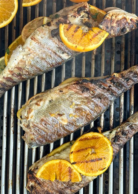 Garlic, Herb, Citrus-Stuffed Grilled Branzino - Good Food Baddie