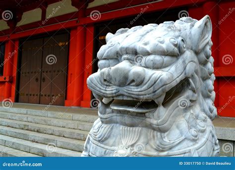 Lion Head Sculpture In Japan Stock Photo - Image: 33017750