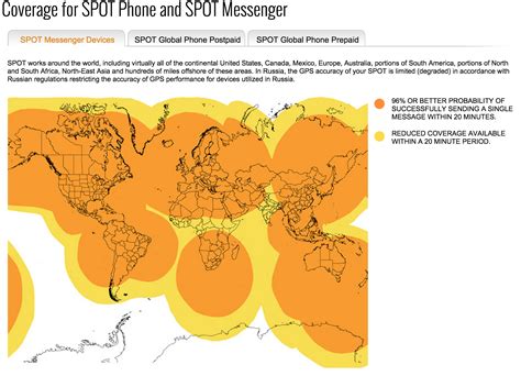 Satellite Coverage Map