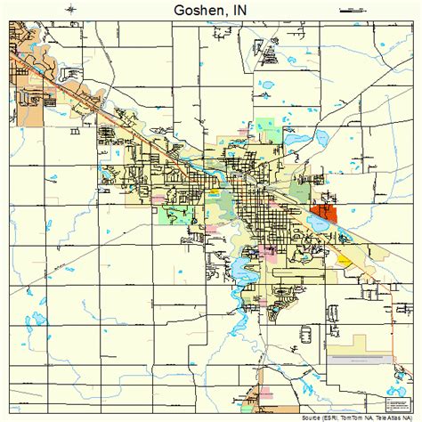 Goshen Indiana Street Map 1828386