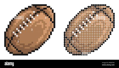 Pixel icon. American football ball. Team sports, active lifestyle ...