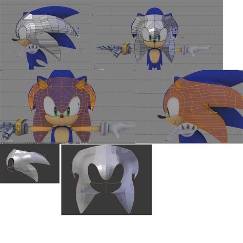 Modeling Modern Sonic - Modeling - Blender Artists Community