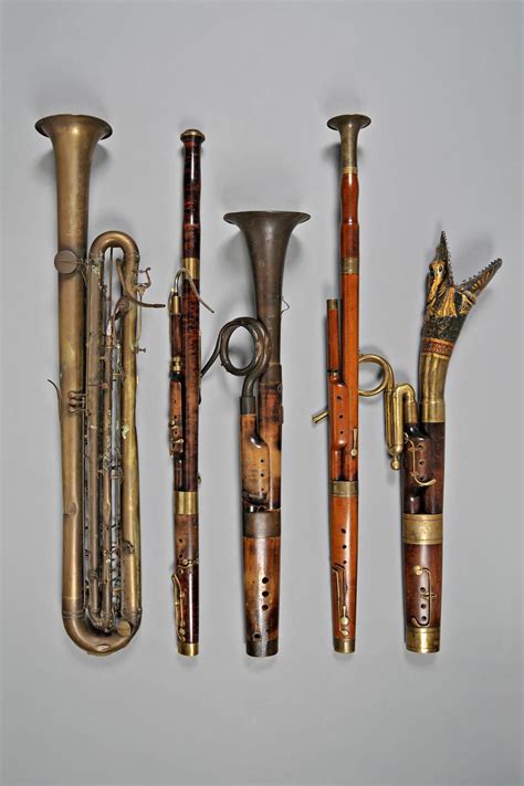 Contrabass sarrusophone, 2 bassoons, 2 russian bassonns (France, 19th C.) | mūzinstr in 2019 ...