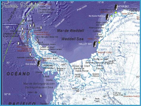 Antarctic Peninsula Map - TravelsFinders.Com