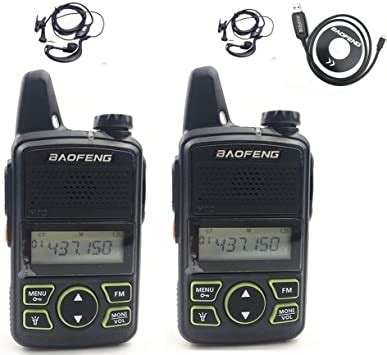 Baofeng T1 Mini Walkie Talkies UHF Two Way FRS/GMRS Handheld radios ...