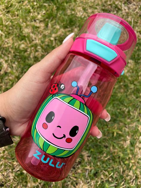 Kids COCOMELON cup Leak-Proof Water Bottle 16 oz Girls | Etsy