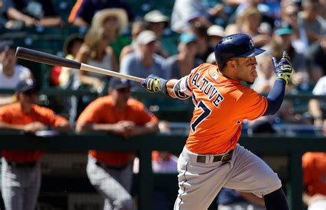 José Altuve (astros): batting .418 on the road this season, 50 points ...