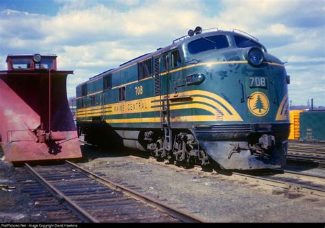 RailPictures.Net Photo: MEC 708 Maine Central EMD E7A at Bangor, Maine by David Hawkins ...