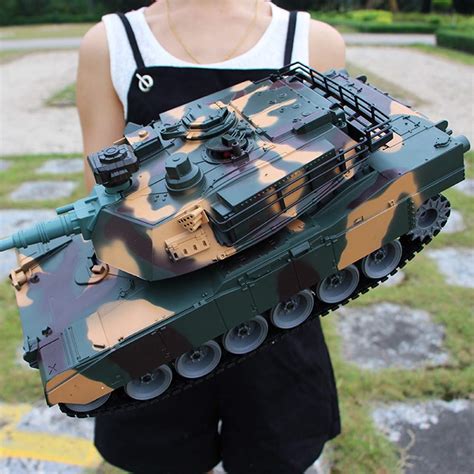 Buy GRTVF 50CM Large Smart Simulation World War II Air Defense Remote Control Tank RC Chariot ...