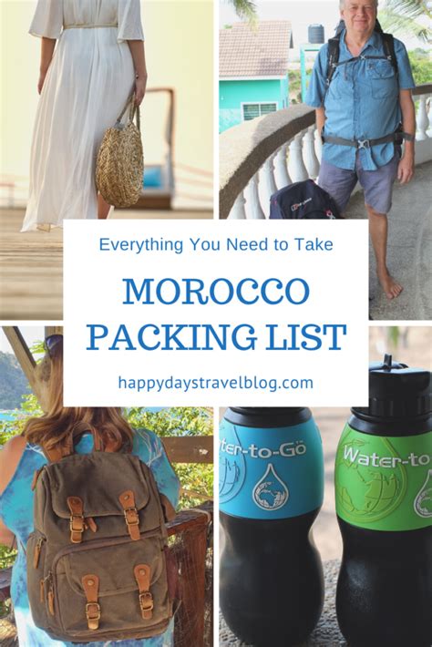 Morocco Packing List - Everything You Need - Happy Days Travel ...