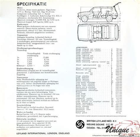 1975 Austin Allegro 1300 Estate Brochure