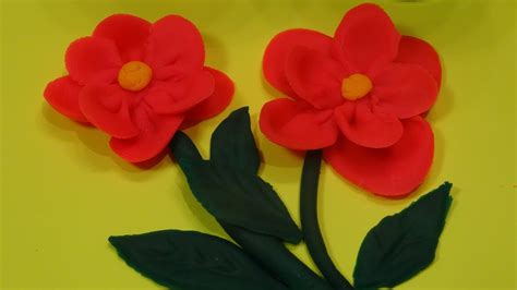 Play-Doh Flowers- Learn how-to Make Playdough Flowers! - YouTube