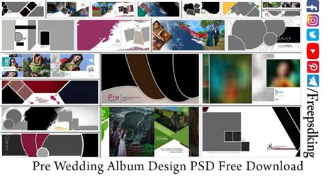 Pre Wedding Album Design PSD Free Download - Freepsdking.com