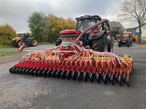 Pottinger Aerosem 6002 FDD with Lion 6002 Seed drill combination