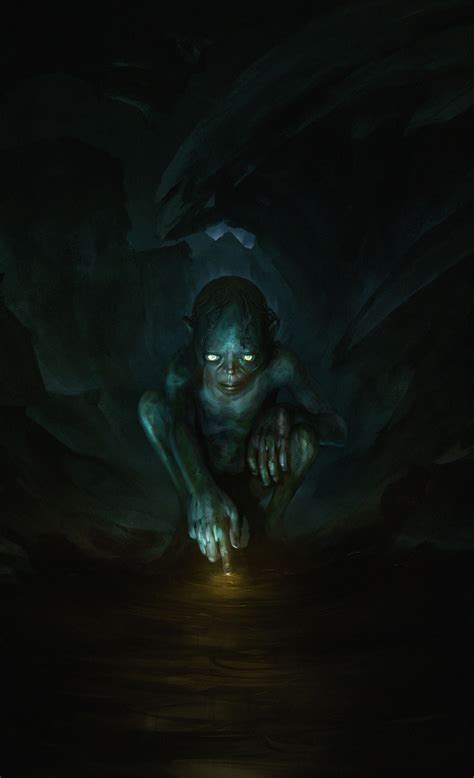 Gollum, creature, Smeagol, The Lord of the Rings, artwork, fantasy art ...