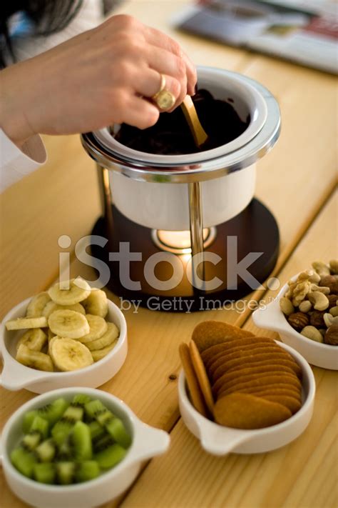 Chocolate Fondue With Fruit Stock Photo | Royalty-Free | FreeImages