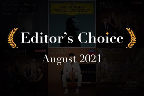 Editor's Choice: The Best New Classical Music Albums, August 2021