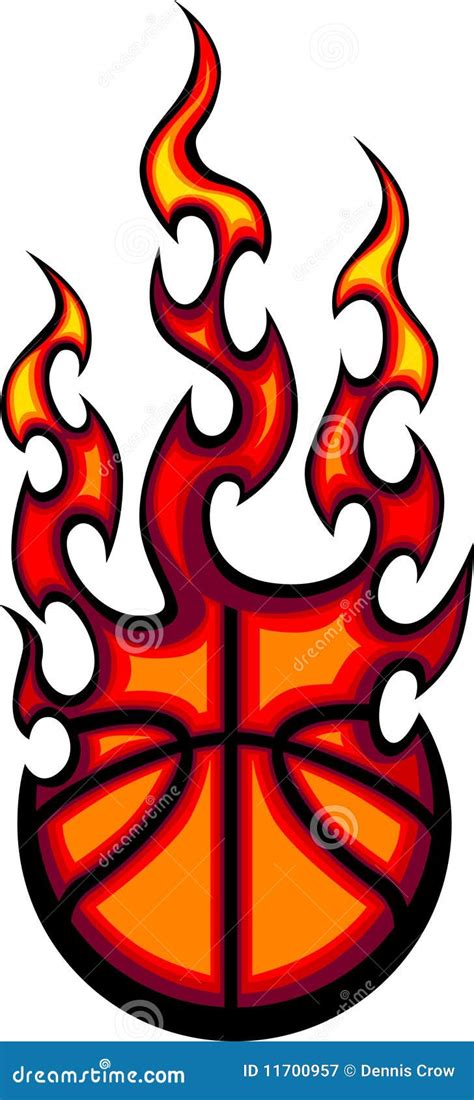 Flaming Basketball Logo Royalty Free Stock Photography - Image: 11700957