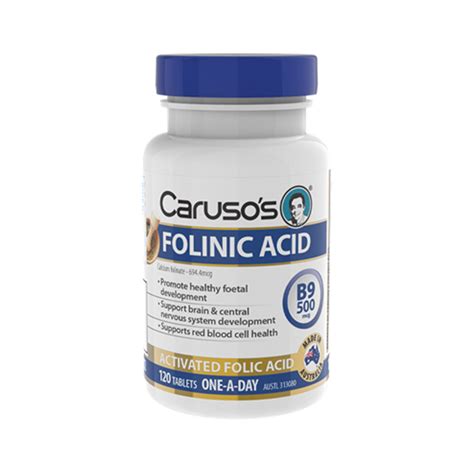 Folinic Acid 500mcg 120 tablets | WholeLife