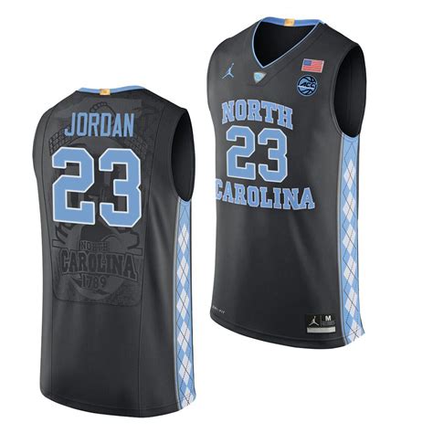 North Carolina Tar Heels Michael Jordan Black 2019-20 Authentic ...