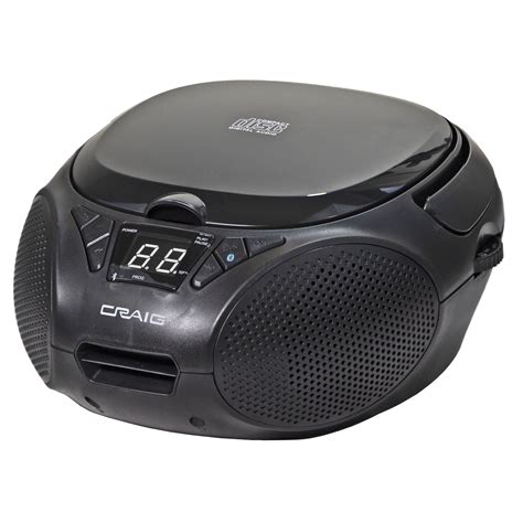 Craig Bluetooth CD/Radio Boombox, Black, CD6925BT - Walmart.com
