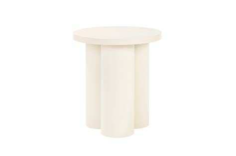 Ande Side Table - living room, white, round side table for the sofa - noo.ma