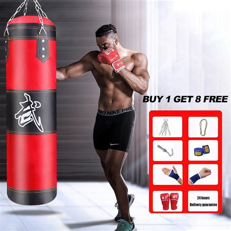 Professional Boxing Sandbag Punching Bag Training Fitness With Hanging ...