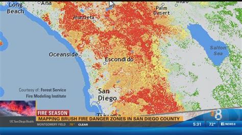 Mapping the brush fire danger zones in San Diego County - CBS News 8 - San Diego, CA News ...