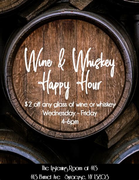 Wine & Whiskey Happy Hour - The 443 Social Club & Lounge