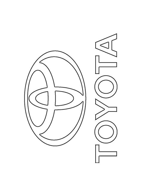 Toyota logo Coloring Page - Funny Coloring Pages