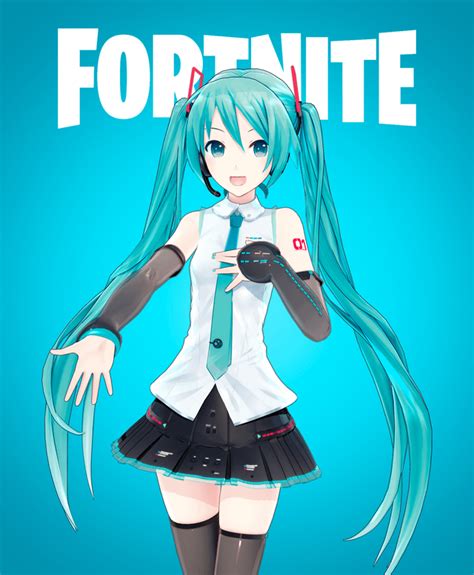 Hatsune Miku X Fortnite (Concept) (Remake) : r/FortNiteBR