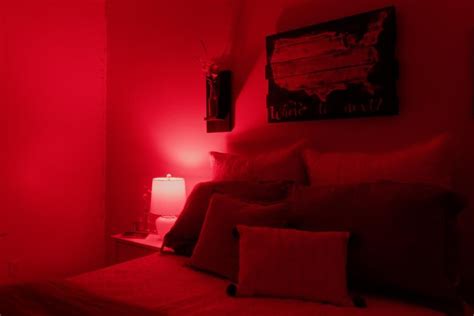 Red Light Bulb Room