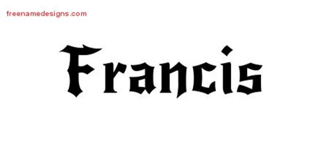 francis Archives - Free Name Designs