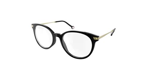 Tommy Hilfiger Women's glasses TH 122 | Black Round Plastic Acetate ...