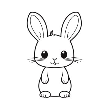 Cute Rabbit Drawing Coloring Pages 4 Coloring Pages For Kids Cute Bunny Drawing Free Outline ...