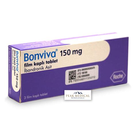 BONVIVA® TABLETS 150MG (Non-English) | Peak Medical Wholesale