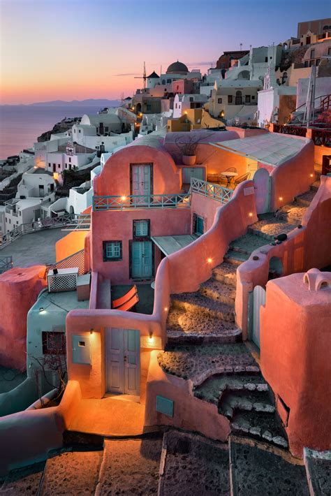 Stairs and Houses of Oia, Santorini, Greece | Anshar Images