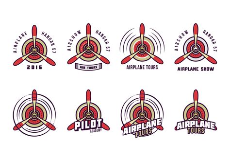 Free Biplane Propeller Logo Vector 117847 Vector Art at Vecteezy