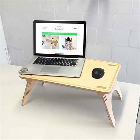 Wavy Handmade Wooden Sit Stand Desk | Gadgetsin