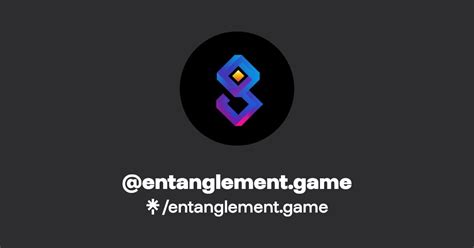 entanglement.game | Twitter, Instagram, Facebook | Linktree