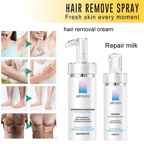 Hair removal cream soothing repair milk gentle and painless hair removal cream armpit hair ...