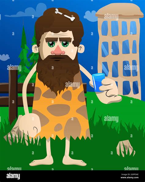 Prehistoric man illustration hi-res stock photography and images - Alamy