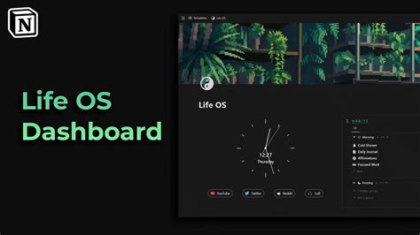 Notion Life OS Dashboard Template - Notion Template