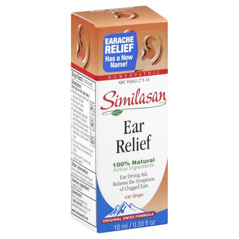 Similasan Healthy Relief Earache Relief, Ear Drops, 0.33 fl oz (10 ml)