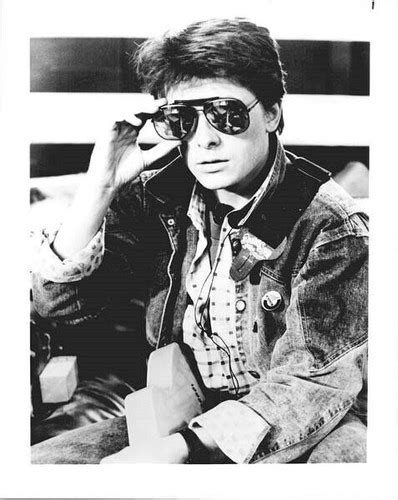 Michael J. Fox as Marty McFly in sunglasses Back To The Future 8x10 photo - Moviemarket