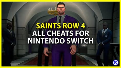 Saints Row 4 Re-Elected Cheats For Switch & How To Use Them