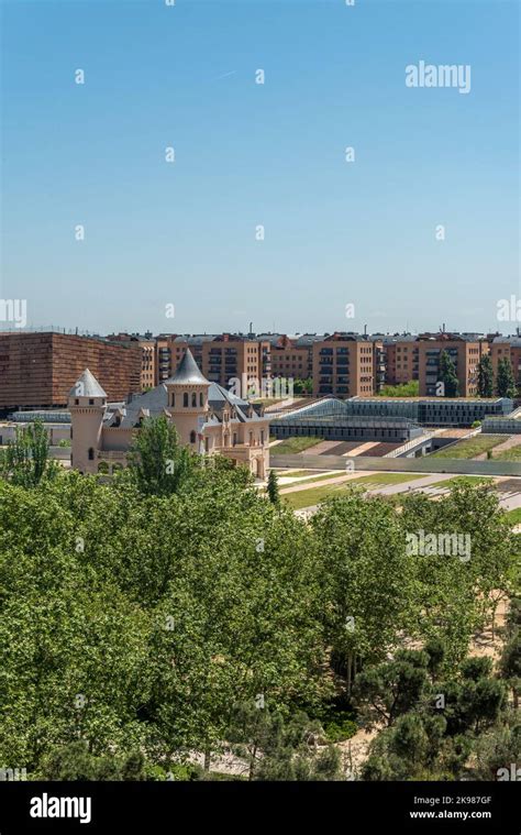 Views of gardens and parks with castles in the city of Alcorcón in Madrid Stock Photo - Alamy