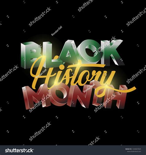 Black History Month Logo Design Black Stock Vector (Royalty Free ...